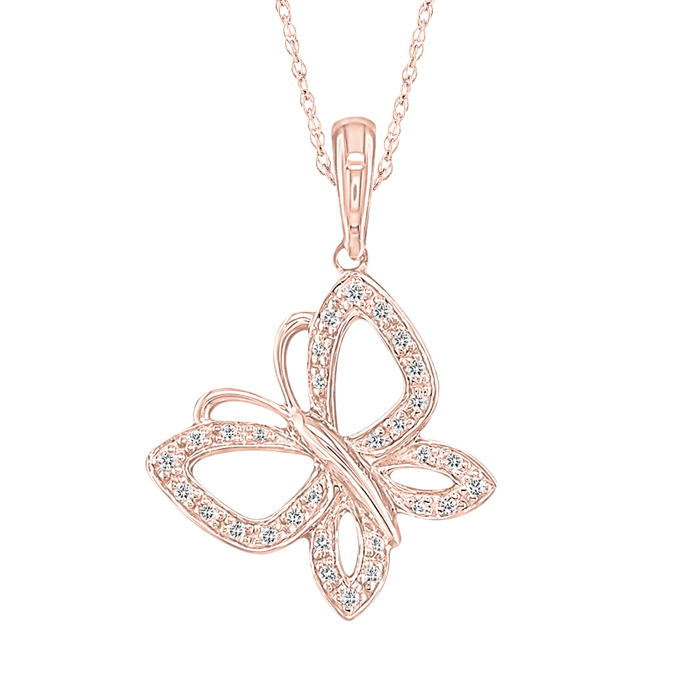 helzberg diamonds butterfly necklace