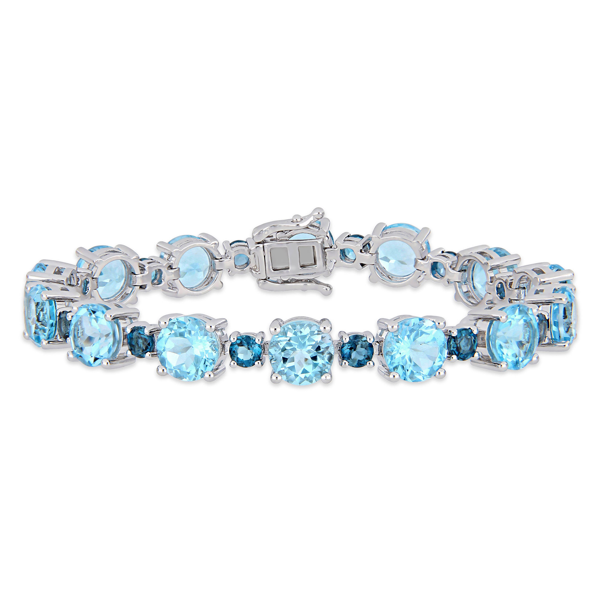 David Yurman Albion® Bracelet with Blue Topaz and Diamonds 883932681970 -  Gary Michaels Fine Jewelry