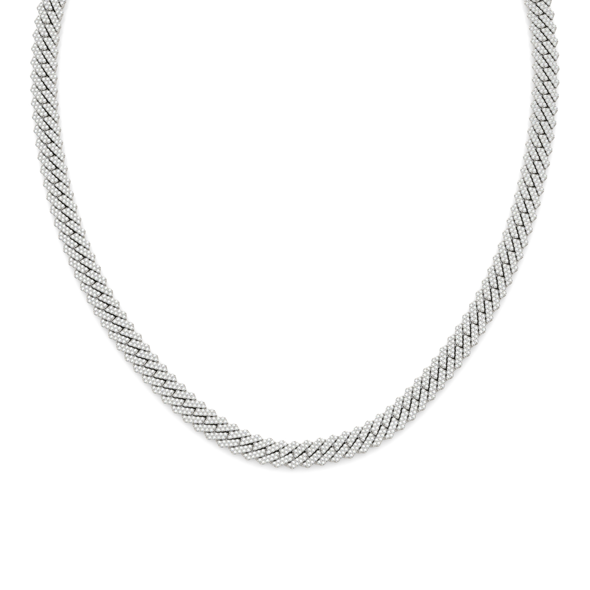 Men’s Lab Grown Diamond Cuban Chain Link Necklace