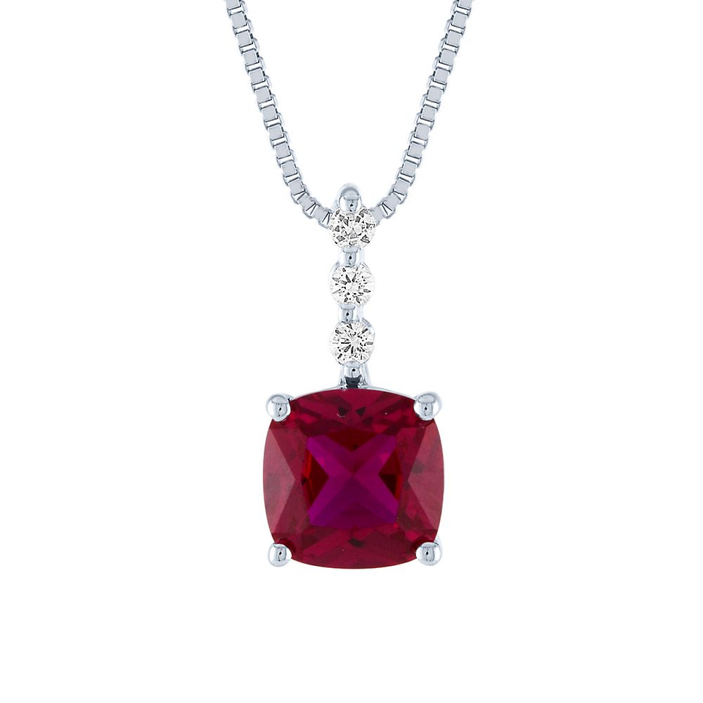 Pink Sapphire Diamond Flower Pendant 66809