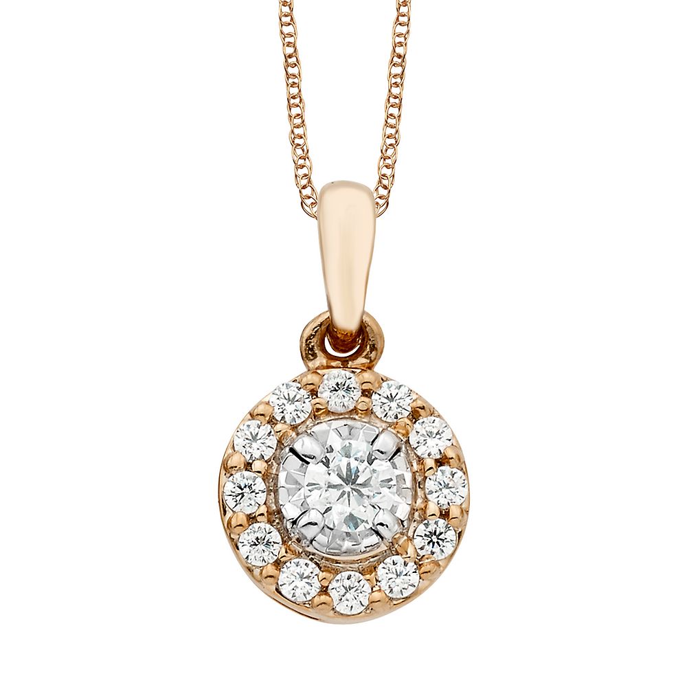 1/4 ct. tw. Diamond Illusion Pendant | Helzberg Diamonds