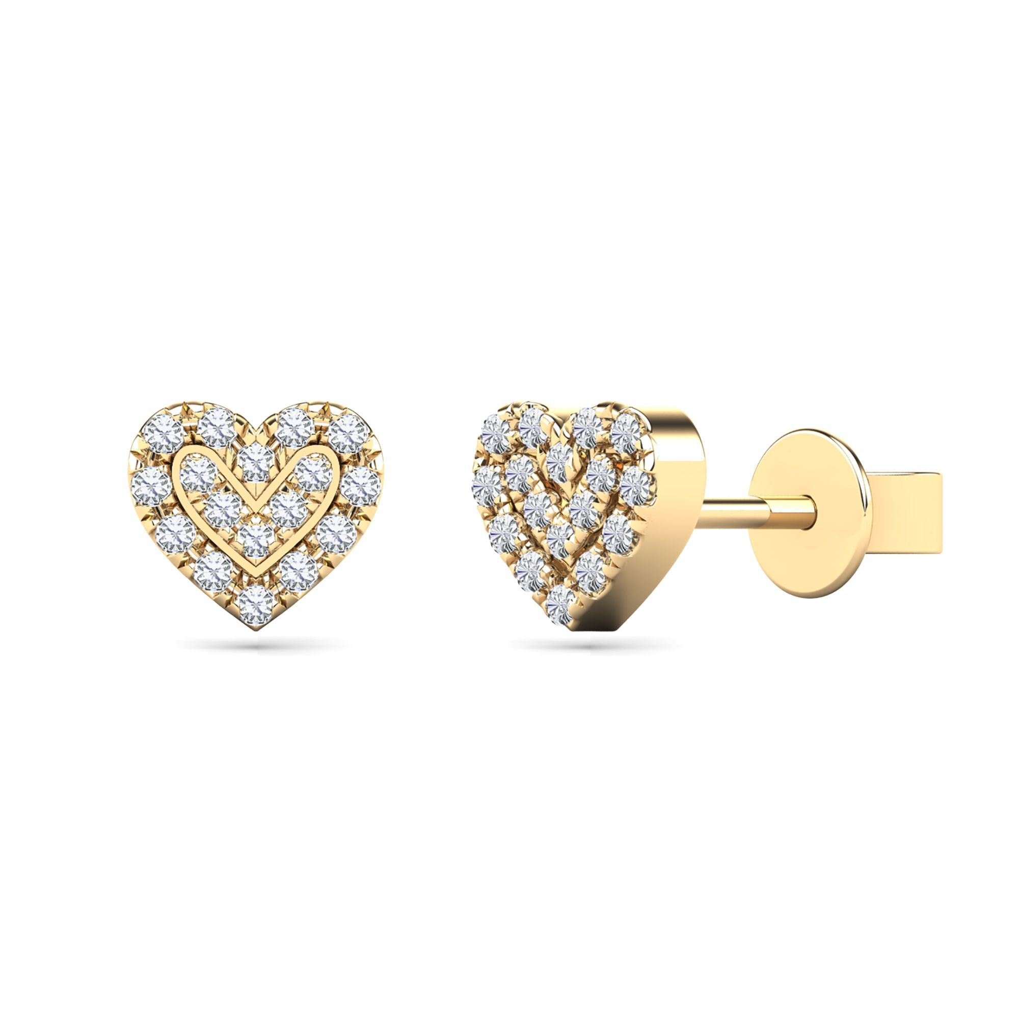 Diamond Heart Earrings | Helzberg Diamonds