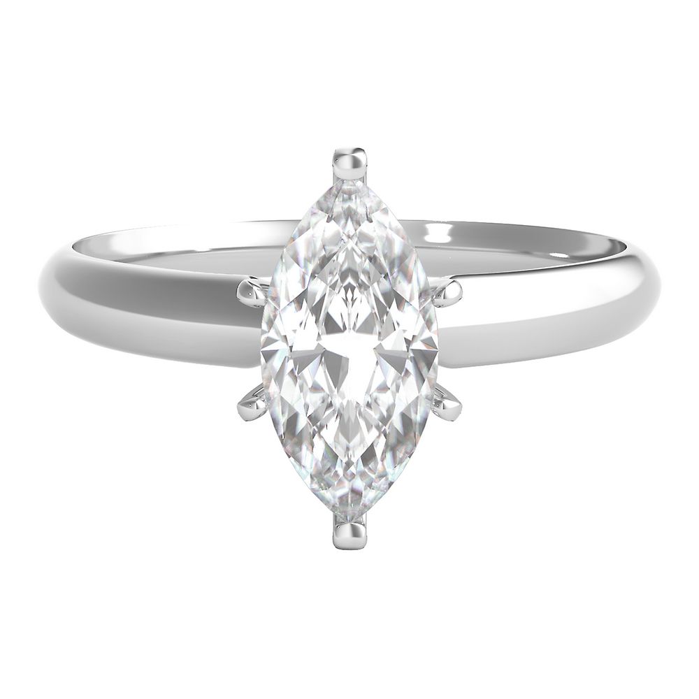 3/4 ct. tw. Diamond 14K White Gold Solitaire Engagement Ring | Helzberg ...