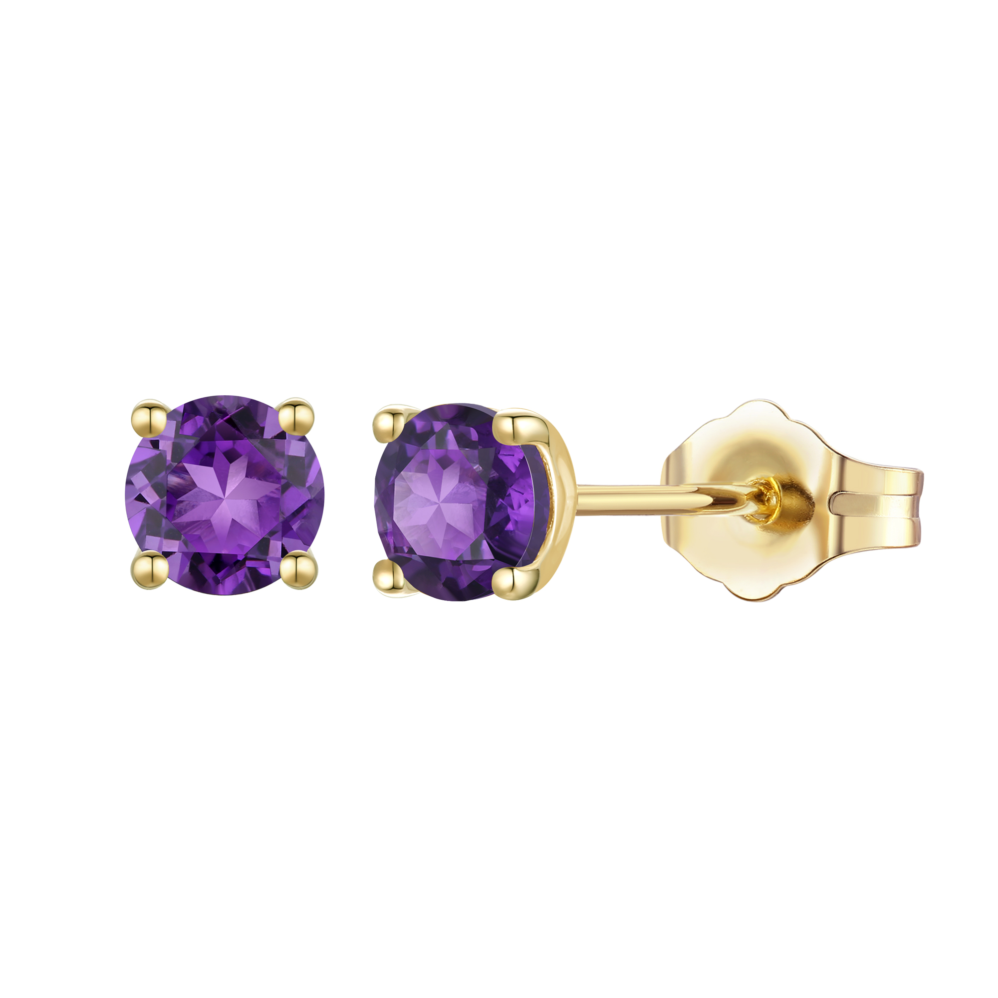 Amethyst earrings store 14k gold