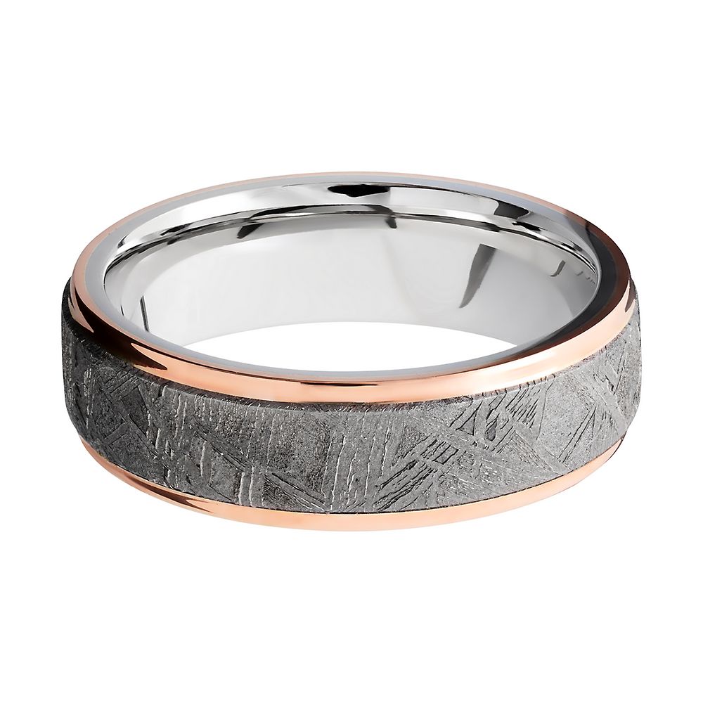 Lashbrook® Men’s Meteorite Wedding Band in Cobalt, 7mm