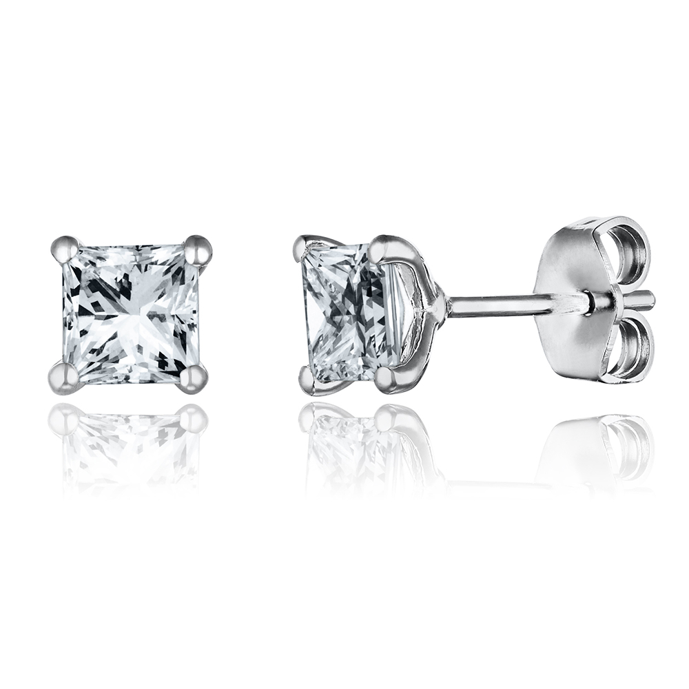 1 Ct. Tw. Diamond 4-Prong Stud Earrings | 14K Yellow Gold | Size 5.20 mm | Helzberg Diamonds