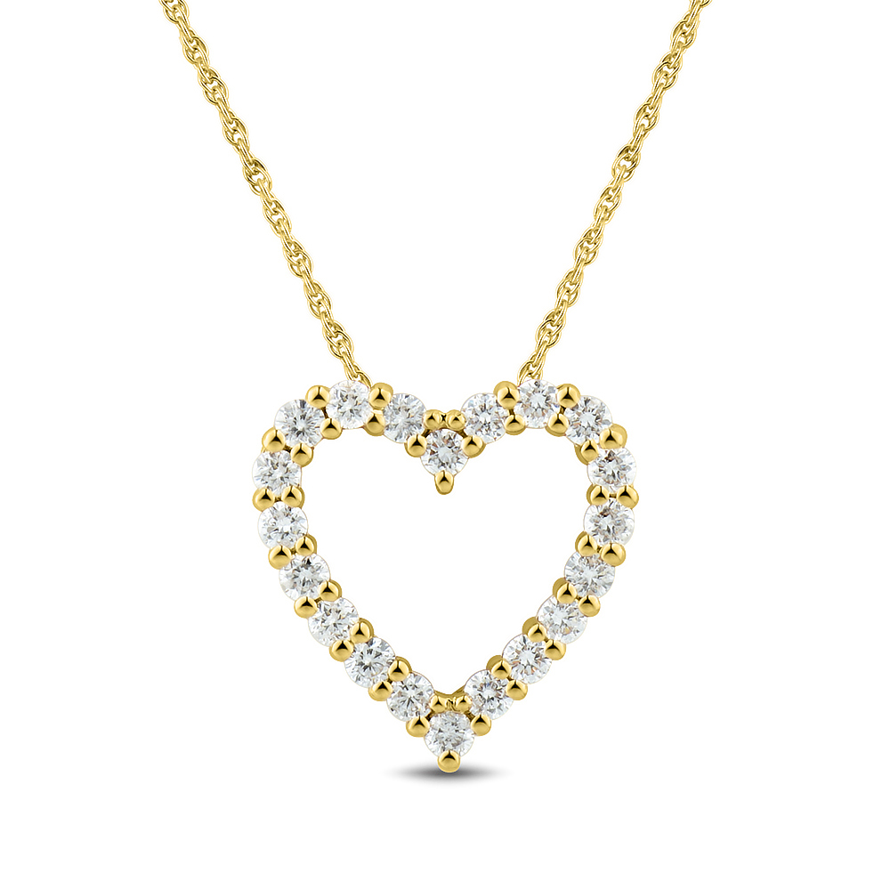 .01ct tw Diamond Louisiana State of Mind Necklace in 10K Rose & Yellow Gold