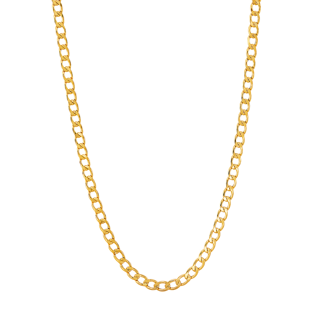 figaro chain 22 necklace in 14k gold