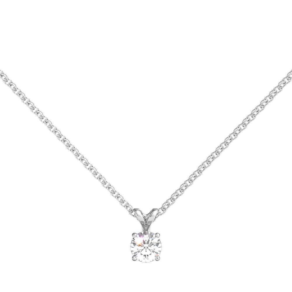 helzberg diamond solitaire necklace