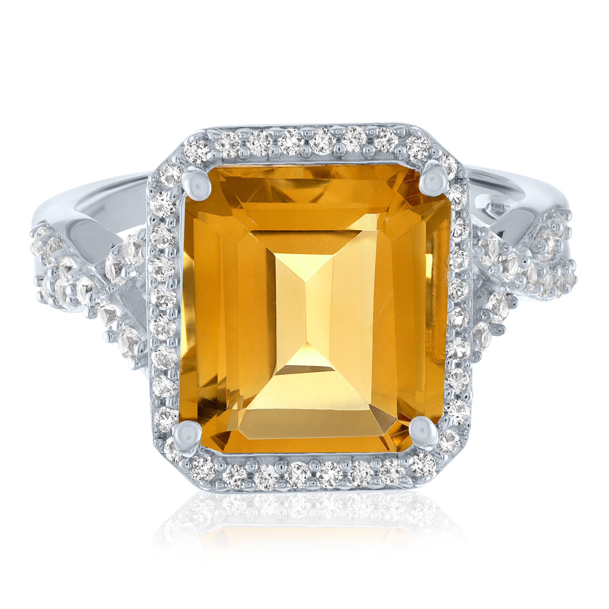 Genuine hotsell natural citrine ring sterling silver cushion cut November birthstone handmade statement ring