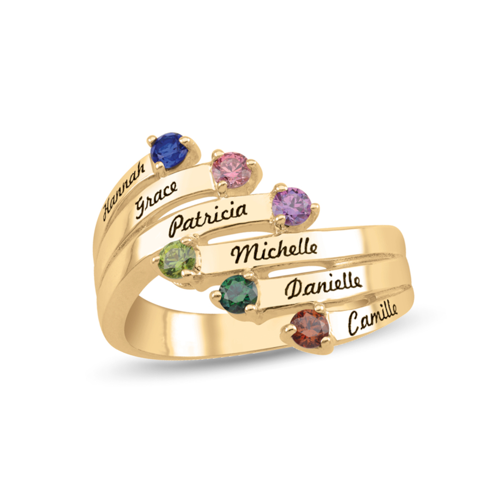 helzberg birthstone mother's rings