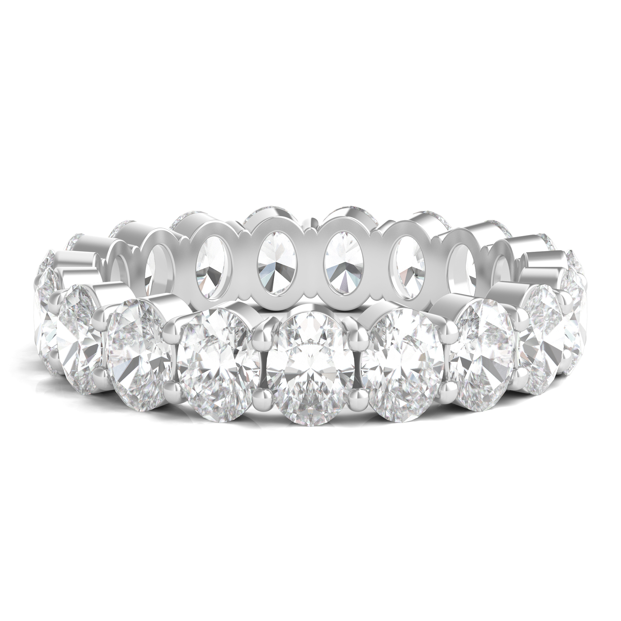 Light Heart© Lab Grown Oval Diamond Eternity Band