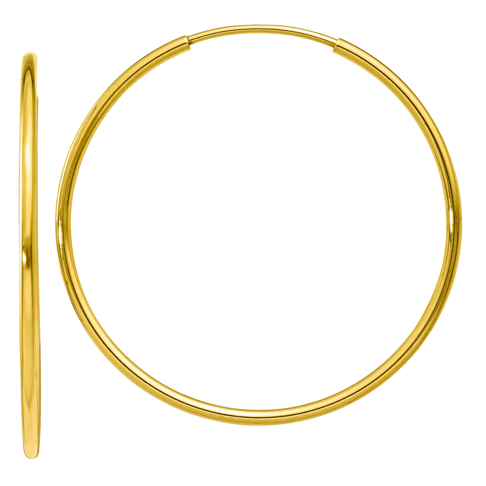 Hoop Earrings in 14K Yellow Gold | Helzberg Diamonds
