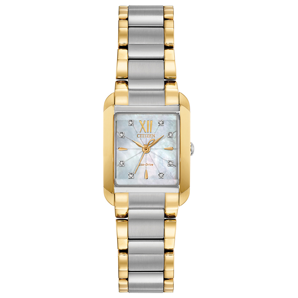 Citizen Silhouette Crystal Women's Watch in Yellow Gold-Tone