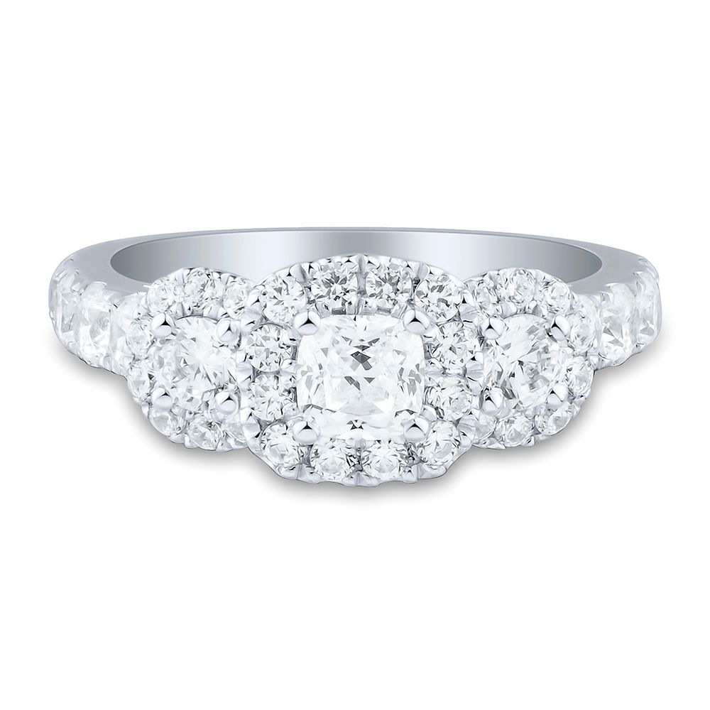 Helzberg Limited Edition® 2 Ct. Tw. Diamond Three-Stone Engagement Ring ...