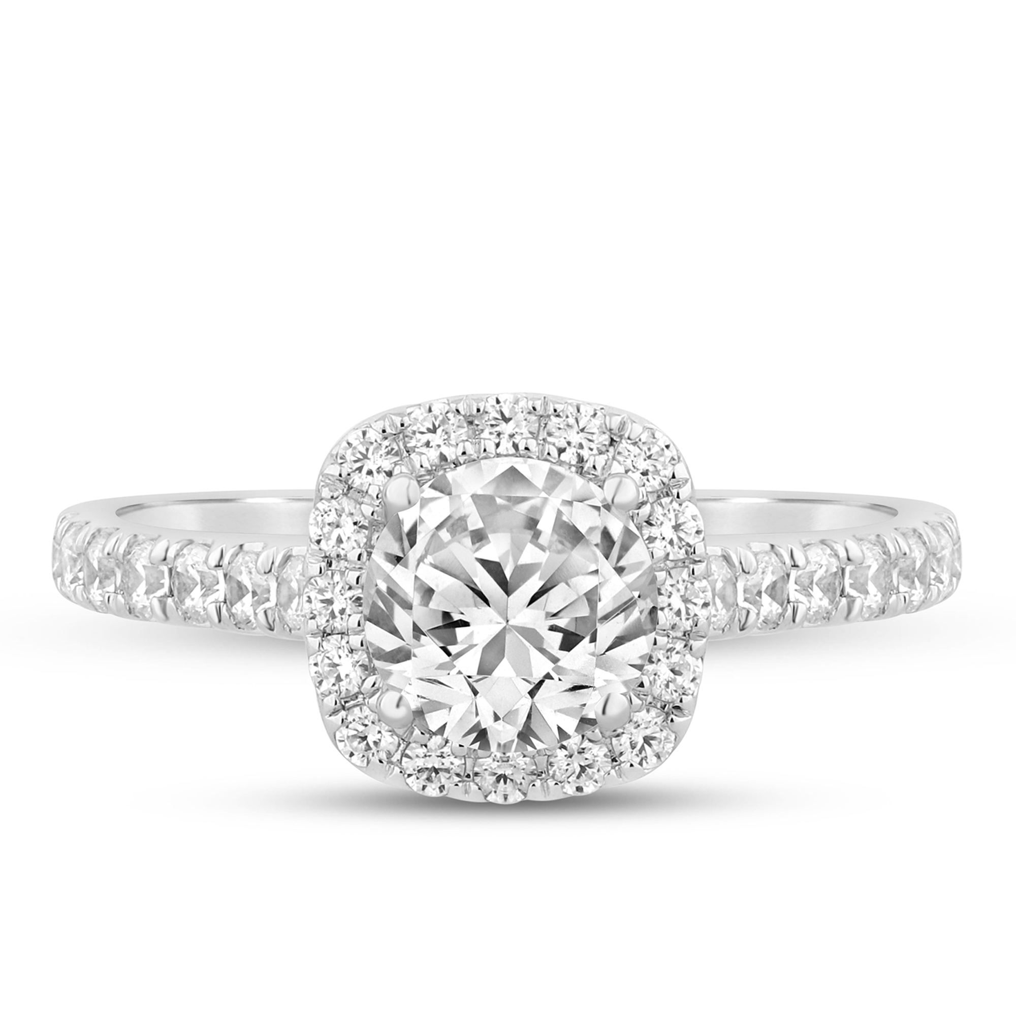 Helzberg Signature Halo Engagement Ring