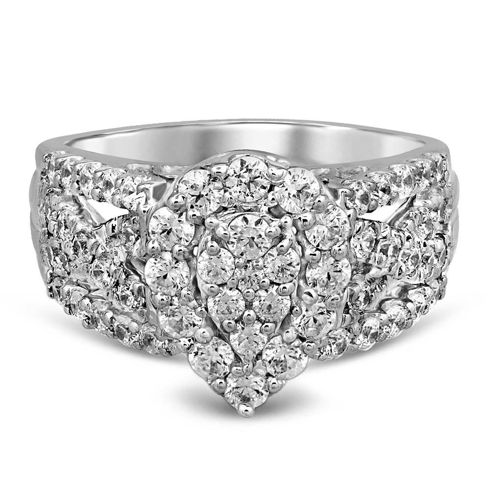 1 1/2 Ct. Tw. Diamond Engagement Ring In 10K White Gold | Helzberg Diamonds