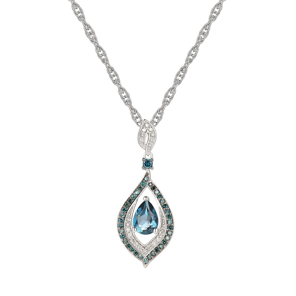 Opal, Emerald & Diamond Pendant