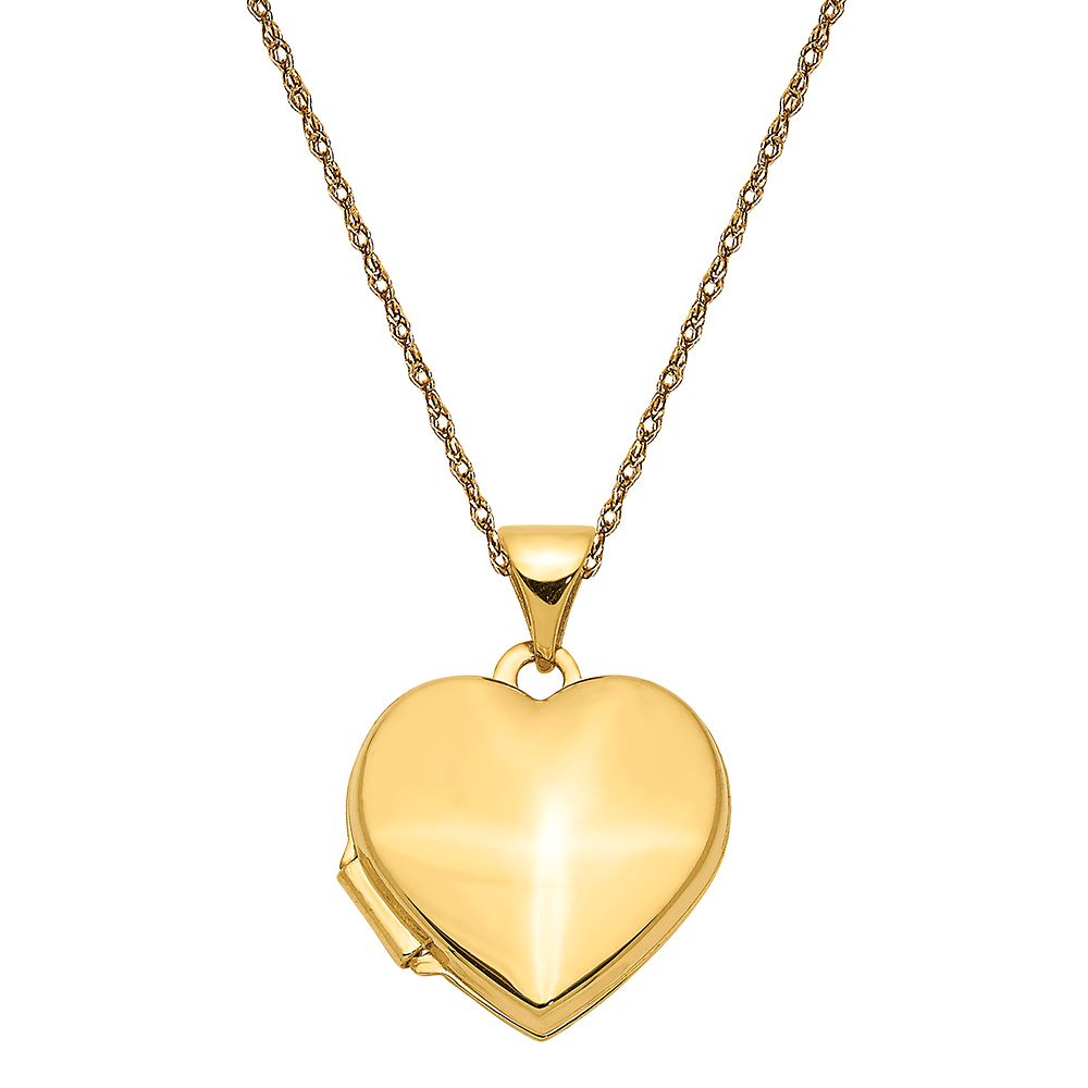 Heart Locket in 14K Yellow Gold | Helzberg Diamonds
